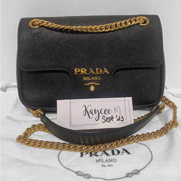 Prada Handbags - (1500) Authentic Prada Saffiano Flap crossbody